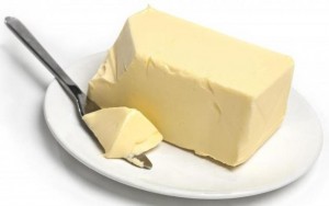 butter in a plate