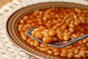 cooked beans