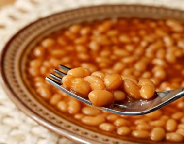 cooked beans