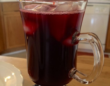 zobo drink in a cup
