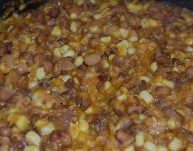 cooked adalu maize and beans
