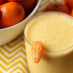 banana tangerine milk smoothie