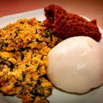 Poundo yam & egusi soup