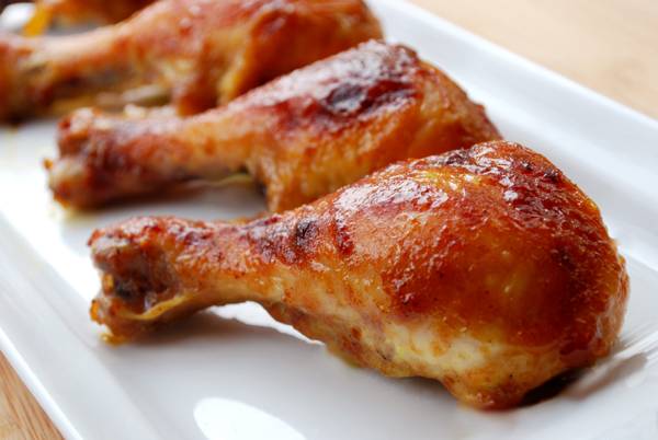 baked chicken drumstick