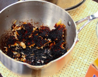 burnt jollof rice