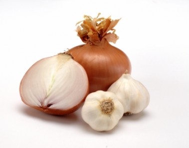 onion and garlic