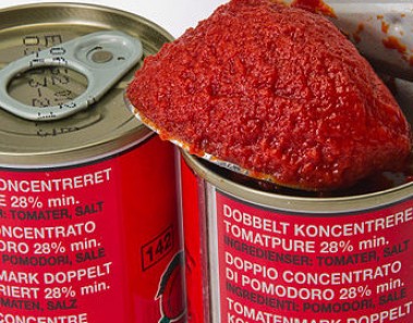 tomato puree in can