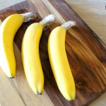 banana with nylon tied to stem
