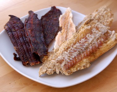 dried fish and meat