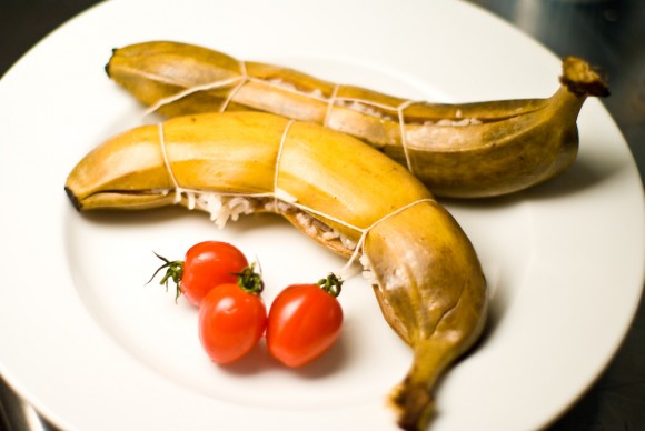 banana peel cooked