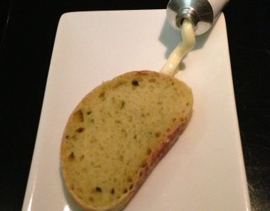 bread and toothpaste as butter